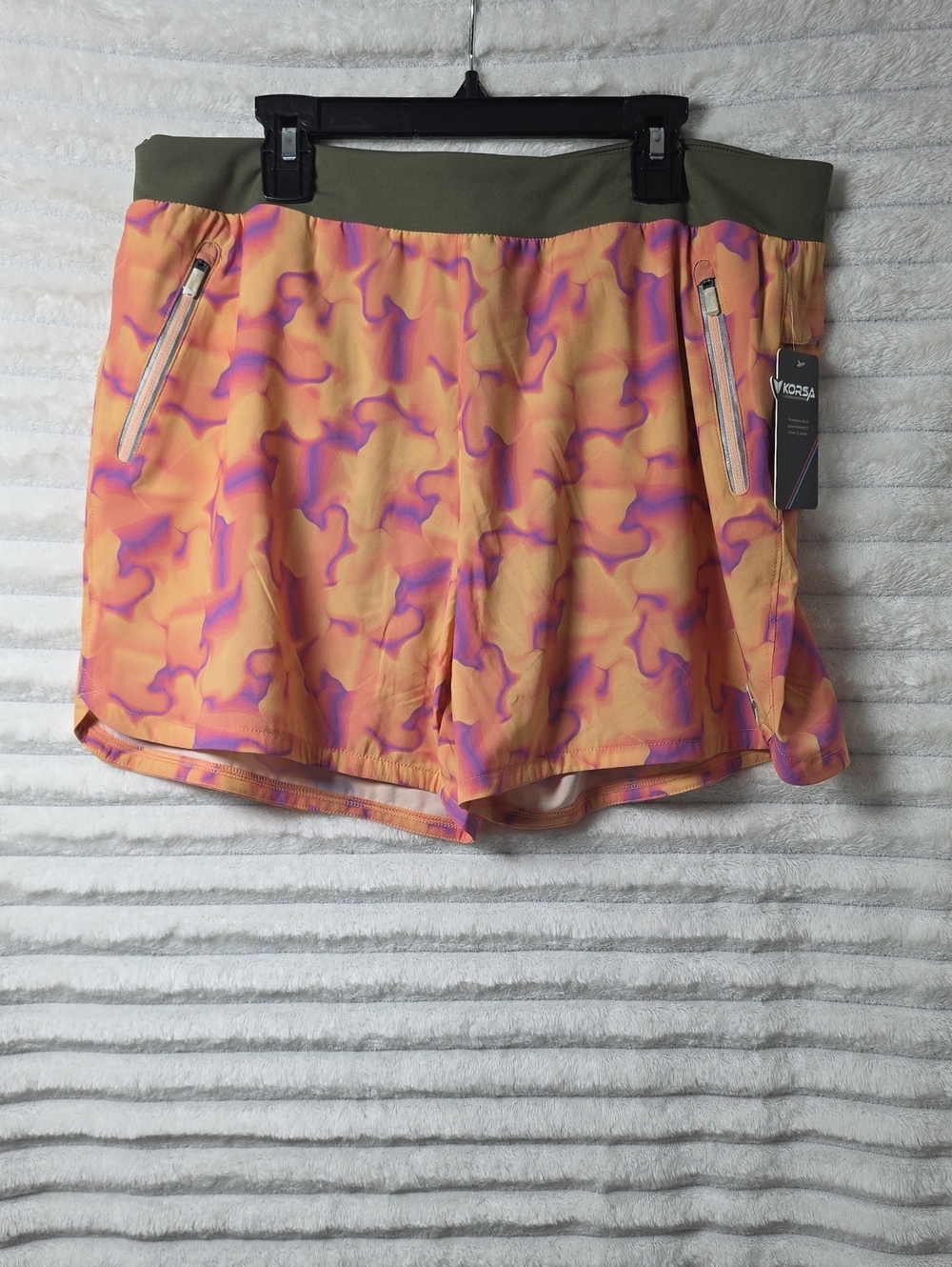 0521 Korsa Women's Athletic Shorts with Built In Underwear